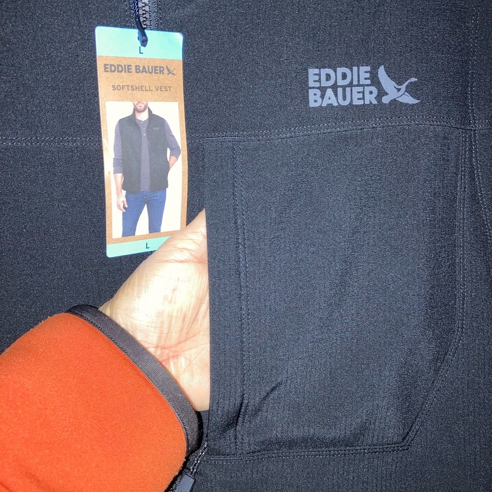 Eddie Bauer Softshell Black Vest - Picture 4 of 13